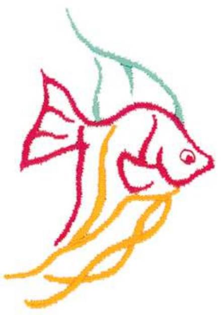 Picture of Angelfish Machine Embroidery Design