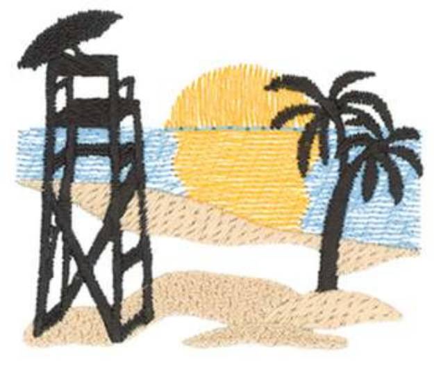 Picture of Lifeguard Chair Machine Embroidery Design