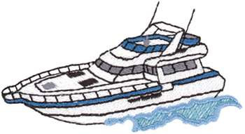 Yacht Machine Embroidery Design