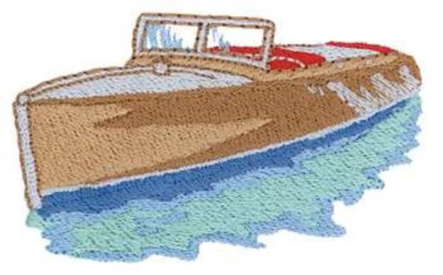 Picture of Antique Boat Machine Embroidery Design