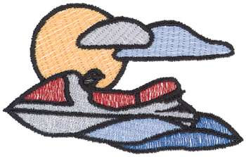 Jet Ski Machine Embroidery Design