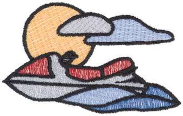 Picture of Jet Ski Machine Embroidery Design