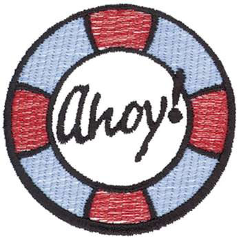 Ahoy Machine Embroidery Design