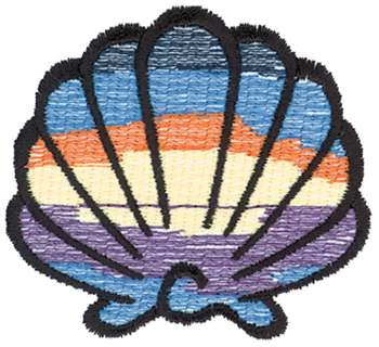 Scallop Shell Machine Embroidery Design