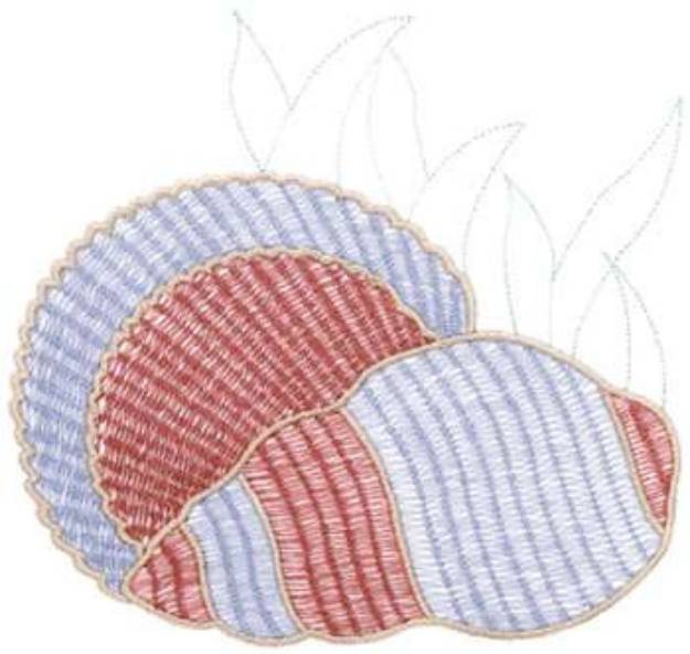 Picture of Seashells Machine Embroidery Design