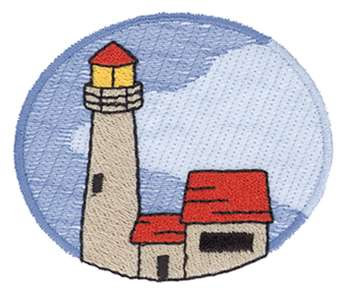 Michigan Lighthouse Machine Embroidery Design