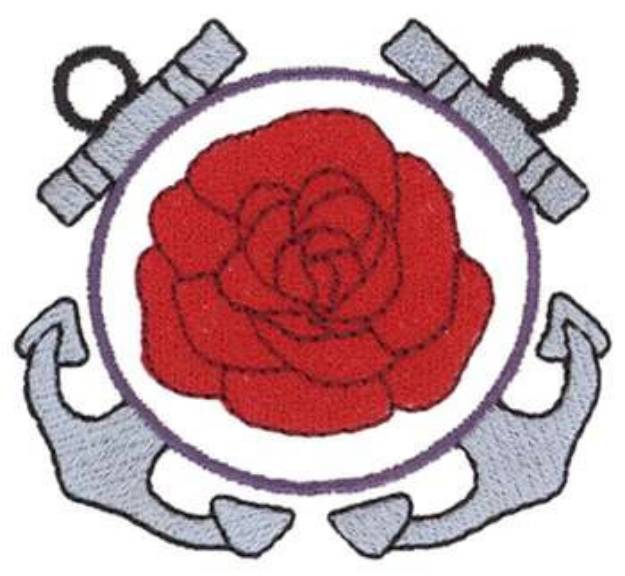 Picture of Coast Guard Auxiliary Machine Embroidery Design
