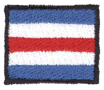 Nautical Flag Letter C Machine Embroidery Design