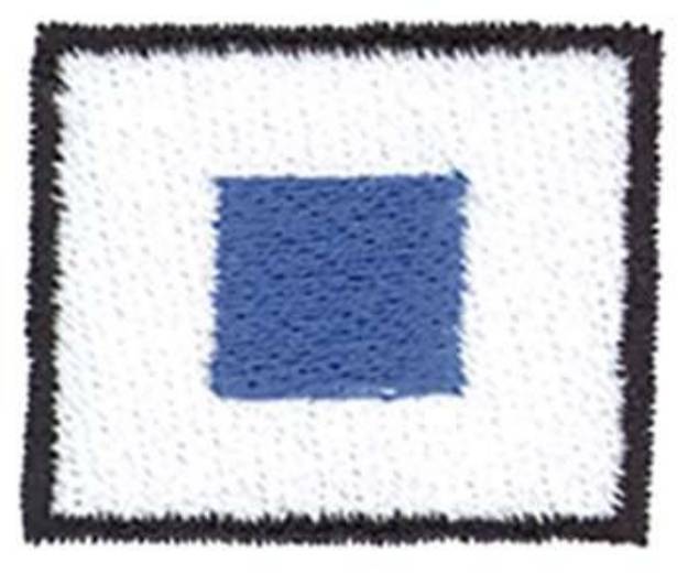 Picture of Nautical Flag Letter S Machine Embroidery Design
