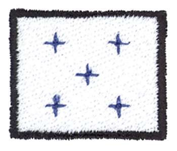 Nautical Flag Number 0 Machine Embroidery Design