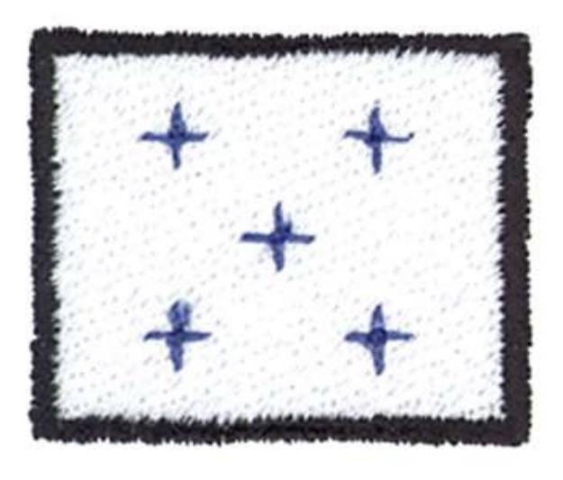 Picture of Nautical Flag Number 0 Machine Embroidery Design
