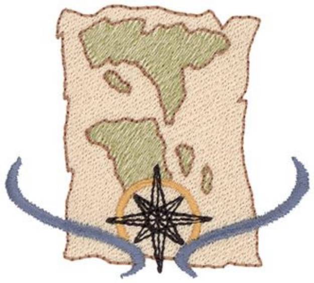 Picture of Map Design Machine Embroidery Design
