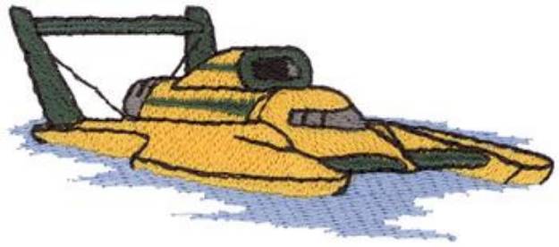Picture of Hydroplane Racer Machine Embroidery Design