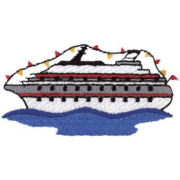 Cruise Ship Machine Embroidery Design