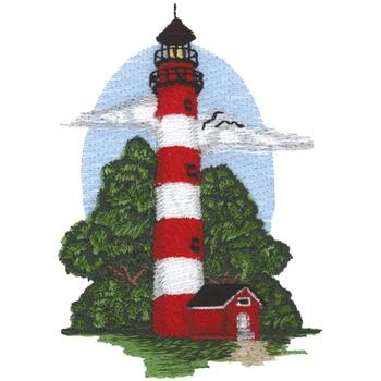 Assateague Lighthouse Machine Embroidery Design