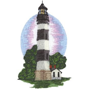 Bodie Island Lighthouse Machine Embroidery Design