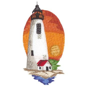 Great Point Lighthouse Machine Embroidery Design