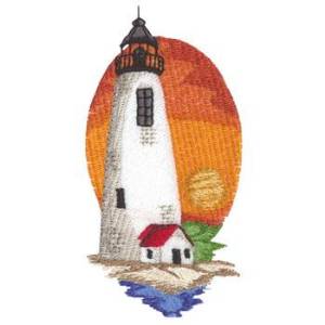 Picture of Great Point Lighthouse Machine Embroidery Design