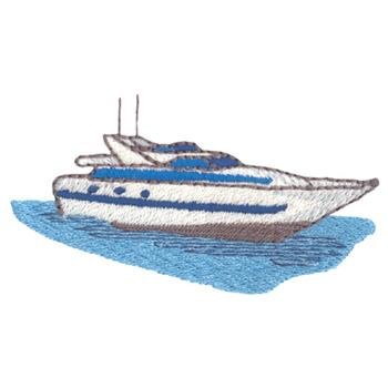 Yacht Machine Embroidery Design