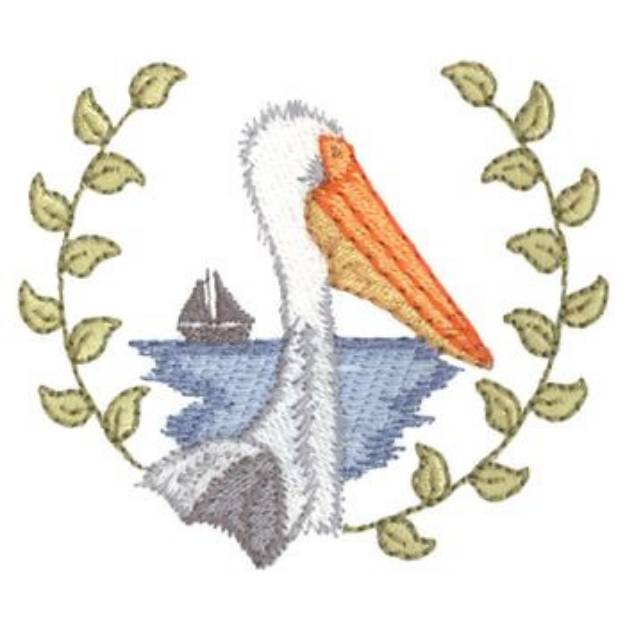 Picture of Pelican Machine Embroidery Design