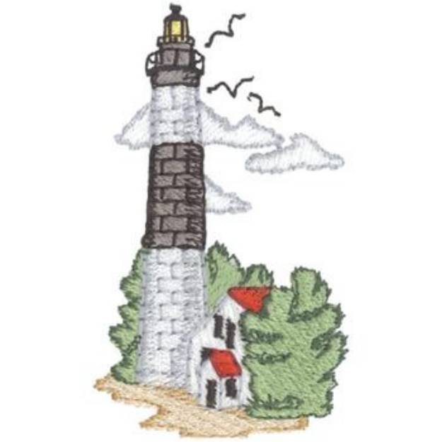 Picture of Big Sable Lighthouse Machine Embroidery Design