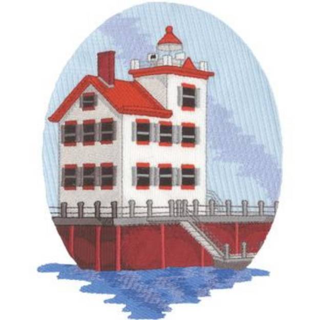 Picture of Lorain Lighthouse Machine Embroidery Design