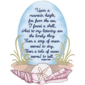 Picture of Shells W/ Verse Machine Embroidery Design