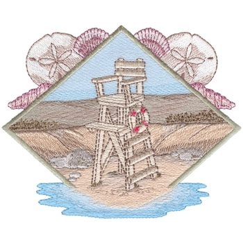 Lifeguard Chair Machine Embroidery Design