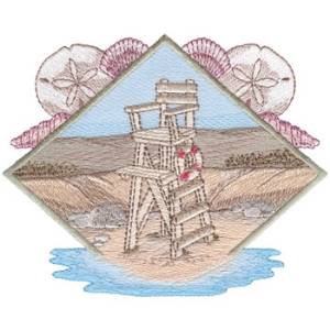 Picture of Lifeguard Chair Machine Embroidery Design