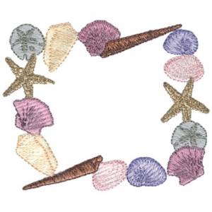 Picture of Seashell Border Machine Embroidery Design