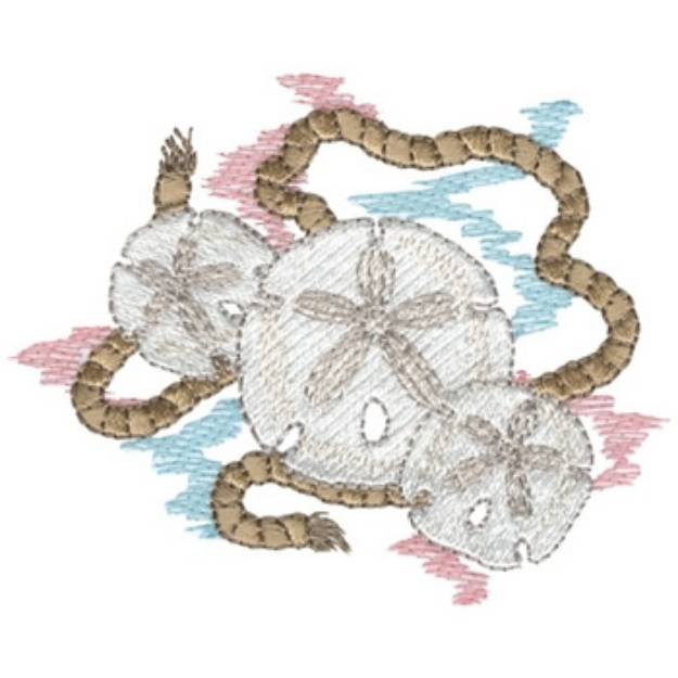 Picture of Sand Dollars Machine Embroidery Design
