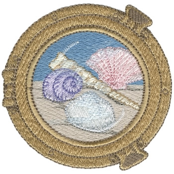 Porthole & Seashells Machine Embroidery Design