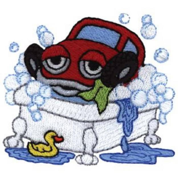 Picture of Car Wash Machine Embroidery Design
