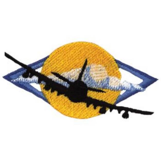 Picture of Jet Liner Machine Embroidery Design
