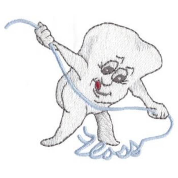 Picture of Flossing Tooth Machine Embroidery Design