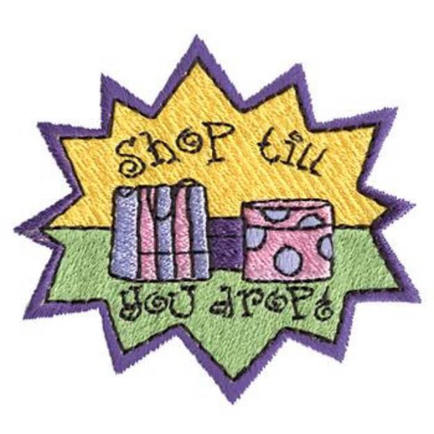 Picture of Shop Till You Drop Machine Embroidery Design