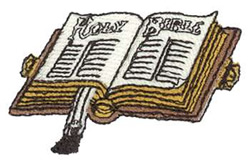 Holy Bible Machine Embroidery Design
