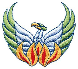 Phoenix Machine Embroidery Design