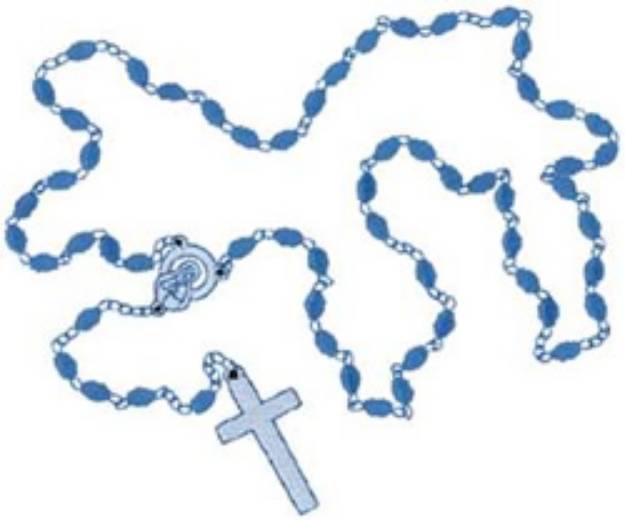 Picture of Rosary Machine Embroidery Design