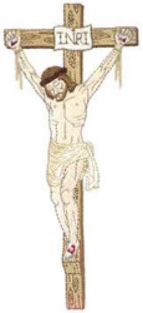 Picture of Jesus On Cross Machine Embroidery Design