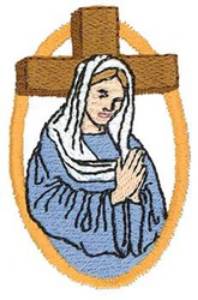 Picture of Small Virgin Mary Machine Embroidery Design
