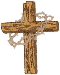 Cross With Thorns Machine Embroidery Design