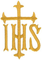 IHS Cross Machine Embroidery Design