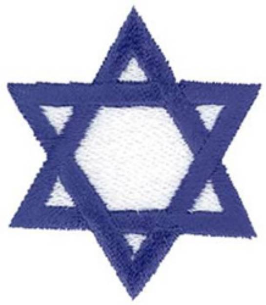 Picture of Jewish Star Machine Embroidery Design