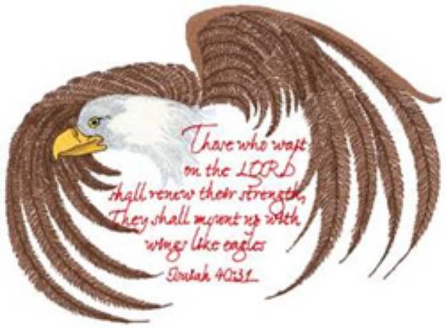 Picture of Isaiah 40:31 Machine Embroidery Design