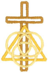 Trinity Cross Machine Embroidery Design