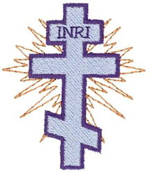 Orthodox Cross Machine Embroidery Design