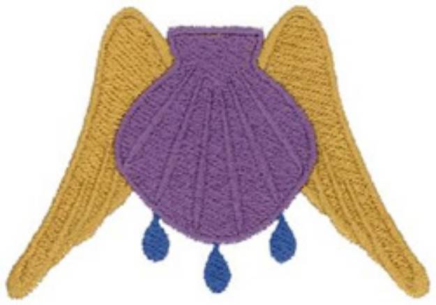 Picture of Winged Shell Machine Embroidery Design