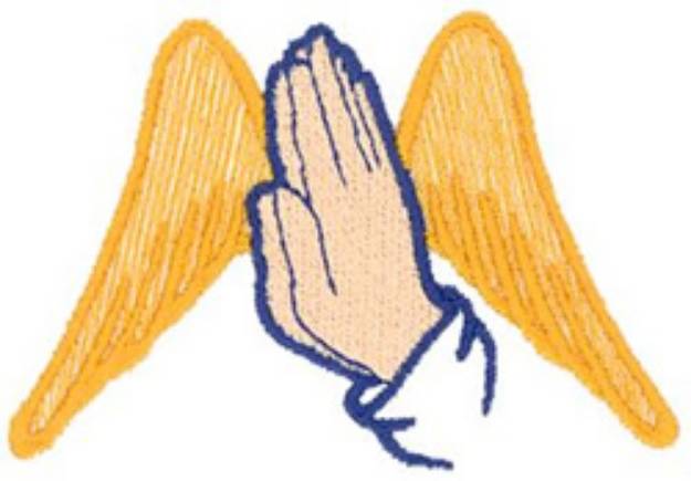 Picture of Winged Hands Machine Embroidery Design