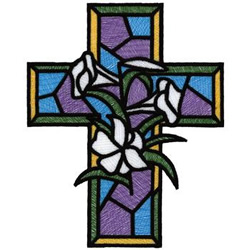 Stain Glass Easter Machine Embroidery Design
